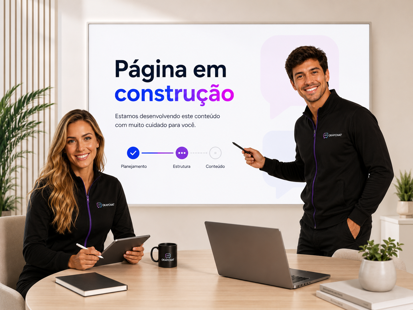 Tecnologia OkayChat aplicada a diferentes operações